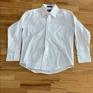 Chaps long sleeve dress shirt, white, boys size 12